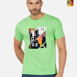 GLOBAL NOMAD Men 2 Printed Bio Finish Applique T-shirt-picture-38