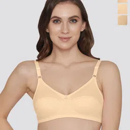 K LINGERIE Pack of 3 Manvi Wirefree Cotton Everyday Bra-image-93
