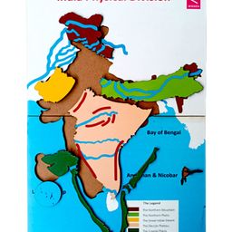 WISSEN India Physical Features Of India Educational Board Game with 3D Puzzles - 44 Pieces image 2