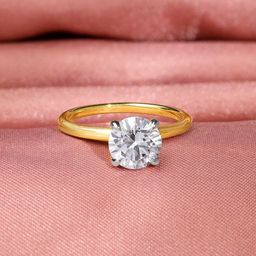 GIVA Gold Soul Solitaire Lab Grown Diamond Ring-picture-10