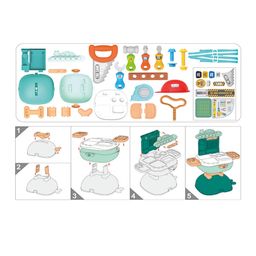 Webby 3 in 1 Tool Kit Set with Accessories and Compact Foldable Suitcase 27 Pieces - Multicolour image 5