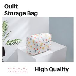 COZY VIBES Multipurpose Foldable Under-Bed Blanket Storage Bag | Washable, Waterproof, Transparent Printed Cover With Peva Material- PACK OF 1- COLOR MAY VARY image 5