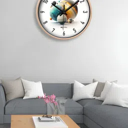 OLIVE TREE White & Beige Printed Contemporary Wall Clock-image-81