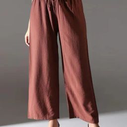 Showoff Brown Cotton Straight FitTrouser-image-38