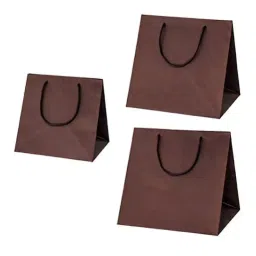 AS ONE Bright Bag Coated Paper with Matte PP Matte Brown, 61-314-8-6 (Set of 50 pcs)-17