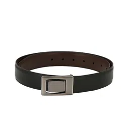 Pacific Gold Men Black & Brown Textured Reversible Belt-image-7