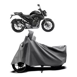 Auto Pearl Two Wheeler Cover with Bag for Yamaha Fazer 25 BS6, Silver-image-45