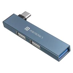 Portronics Grey Mport Mino C High Speed 3-Port Usb-39