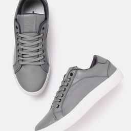 WROGN Men Grey Solid Sneakers-picture-23