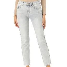 Label Ritu Kumar Ice Blue Printed Slim Fit Jeans-image-47
