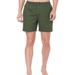 UnderJeans by Spykar Green Printed Boxers-picture-44