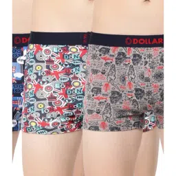 Dollar Bigboss Multicolor Cotton Trunks (Pack of 3)-image-0