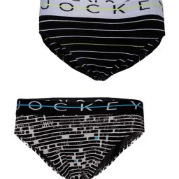 Jockey Kids Black & White Cotton Printed Briefs (Pack of 2)-image-71