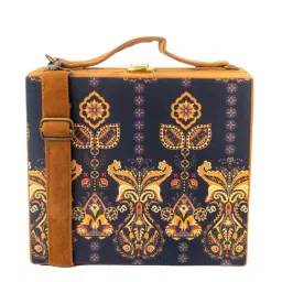 NR by Nidhi Rathi Black Fabric Clutch-image-96