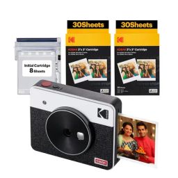 Kodak White C300R Mini Shot 3 Retro 4Pass 2-In-1 Instant Camera And Photo Printer-12