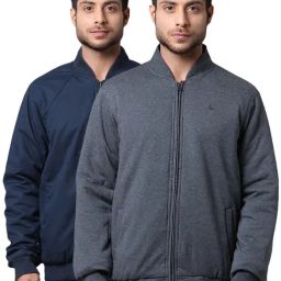 Parx Blue Regular Fit Jacket-picture-30