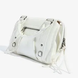Westside White Textured Sling Bag-image-91