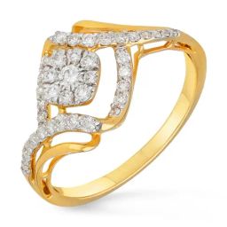 Malabar Gold and Diamonds 18k IGI Certified Diamond Yellow Gold Ring for Women-picture-16