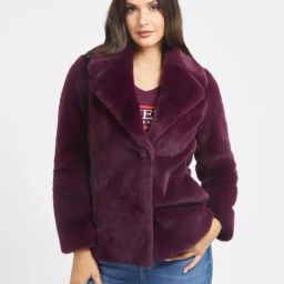 Guess Purple Solid Full Sleeves Jacket-33
