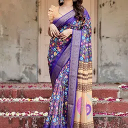 ALMAARI FASHION Ethnic Motifs Zari Kanjeevaram Saree-picture-27