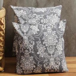 Romee Grey Cotton Ethnic Cushion Covers-image-55