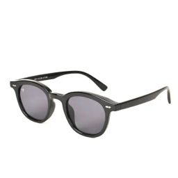 Voyage Black Round UV Protection Unisex Sunglasses-image-84