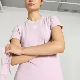 Puma Purple Cotton Sports T-Shirt-image-50