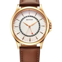Titan 10038WL01 Plain 4-Hand Quartz Analog Watch for Men-picture-0
