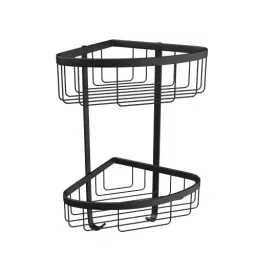 RN Stainless Steel Black Chrome Finish Bathroom Shelf, 9012B-image-87