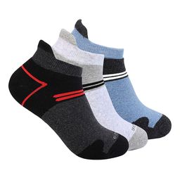 One8 Men Pack Of 3 Colorblocked Cotton Ankle-Length Socks-29
