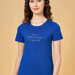 Honey by Pantaloons Blue Cotton Printed T-Shirt-picture-32