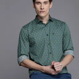 Allen Solly Pure Cotton Printed Casual Shirt-picture-45