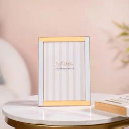 Nestasia Dual-Toned Yellow & Light Blue Border Photo Frame-image-29