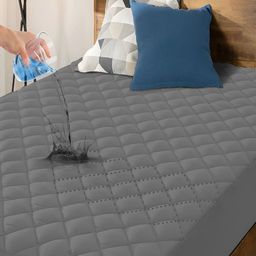 CHICERY Grey Polycotton Water Resistant Mattress Protector-picture-14