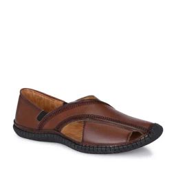 Carlo Romano Men's Tan Fisherman Sandals-picture-44