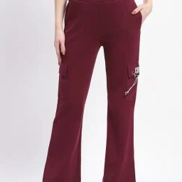 MADAME M Secret Wine Regular Fit Trackpants-image-29