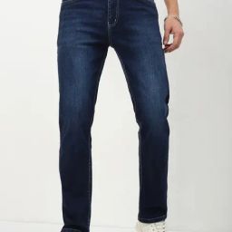 Showoff Navy Blue Straight Fit Jeans-image-66