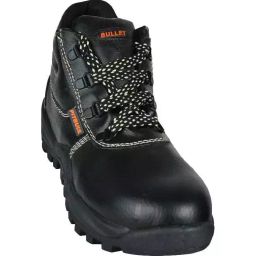 Payuh Steel Toe Staff Safety Shoes High Ankle Size UK-10 Black-image-2