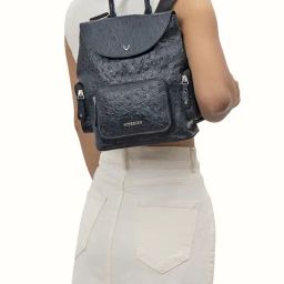 Hidesign EOSS SS 24 Blue Leather Medium Backpack-image-14