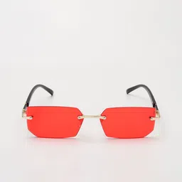 PELLE LUXUR Unisex Rectangle Sunglasses with UV Protected Lens PL25GS23-image-6