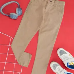 Pantaloons Junior Kids Latte Slim Fit Trouser-picture-0