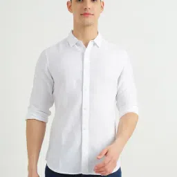United Colors Of Benetton White Regular Fit Shirt-picture-42