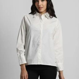 Allen Solly White Cotton Regular Fit Shirt-image-31