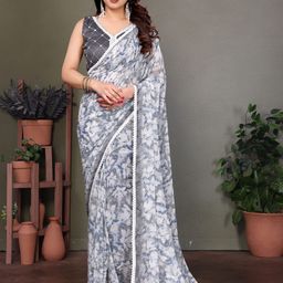 Moda Rapido Floral Embroidered Pure Georgette Saree-picture-4