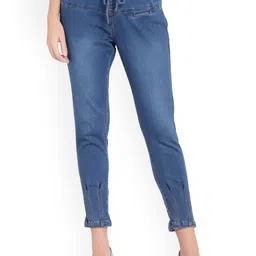 God's Club Women Straight Fit High-Rise Mildly Distressed Light Fade Jeans-picture-22