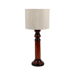 Tucasa NTU-206 B-22 Table Lamp with Wood Base (Beige)-41