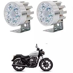 Cartronics Round 6 LED Motorcycle Light Bike Fog Lamp for Royal Enfield Thunderbird 350-15