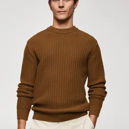 MANGO MAN Thick Knit Slim Fit Pullover-image-75