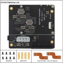 Raspberry Pi 5 PCIe x4 Expansion Board X1010 Pi 5 PCIe FFC to x4 Slot Adapter PCIe x4 Expansion V1.1 PCIe FFC to Standard PCIe x4 Shield - RS9279Raspberry Pi 5 PCIe x4 Expansion Board X1010 Pi 5 PCIe FFC to x4 Slot Adapter PCIe x4 Expansion V1.1 PCIe FFC to Standard PCIe x4 Shield - RS9279 image 5