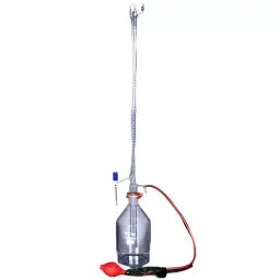 RELIGLAS 100 ml A Class Accuracy Burettes Automatic Zero with Screw Type PTFE Needle Valve Stopcock, 01.029.17-11
